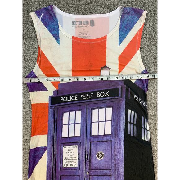 Doctor Who x Her Universe Tardis Union Jack Sheath Dress Size Large - Picture 5 of 5